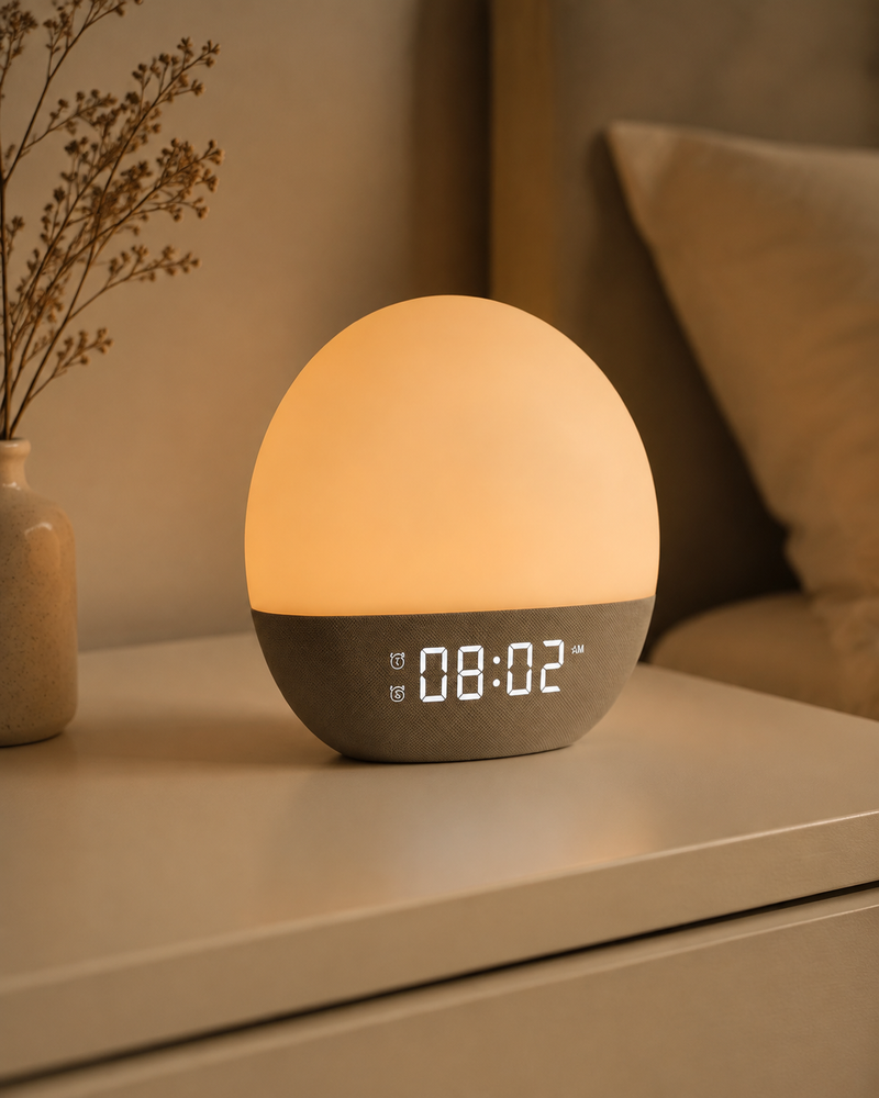 AuroraRise sunrise alarm clock with warm wake light