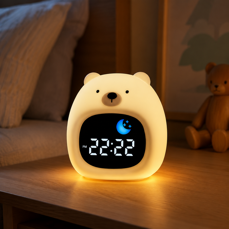BearLume bear sleep trainer and warm night light hero