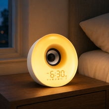 ToneLume Bluetooth speaker alarm clock with warm bedside light