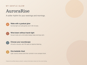 AuroraRise wake light, sunset mode and sound features – image 7