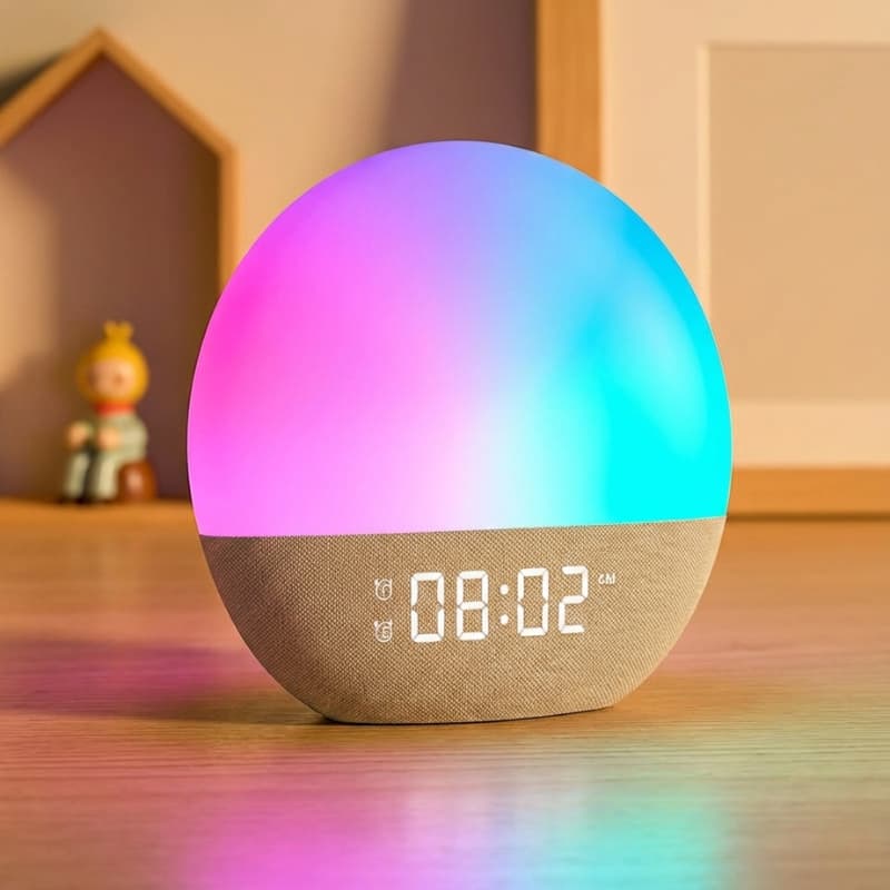 AuroraRise bedside alarm clock