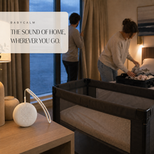 BabyCalm brings a familiar sound routine to a coastal hotel stay
