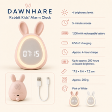 DawnHare technical specifications and colour options