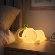 Elephia elephant night light on a child’s bedside table – image 2