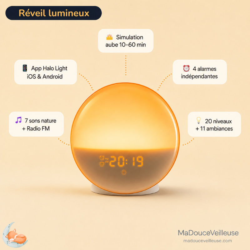 Sunrise alarm clock benefits
