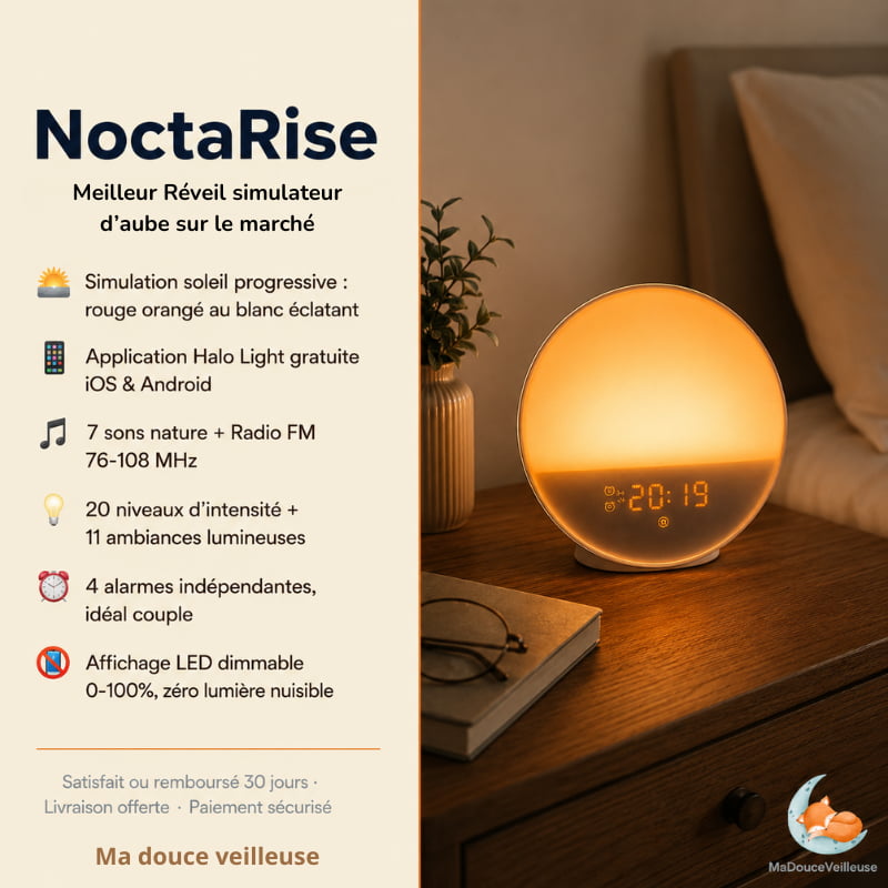 Sunrise alarm clock feature overview