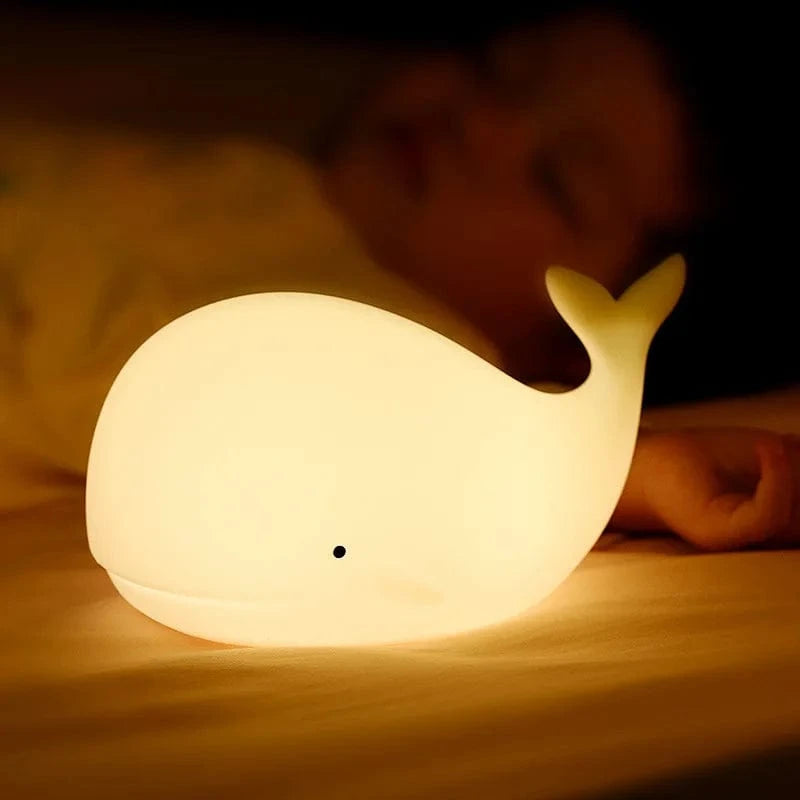 BaliLuz whale night light bedside view