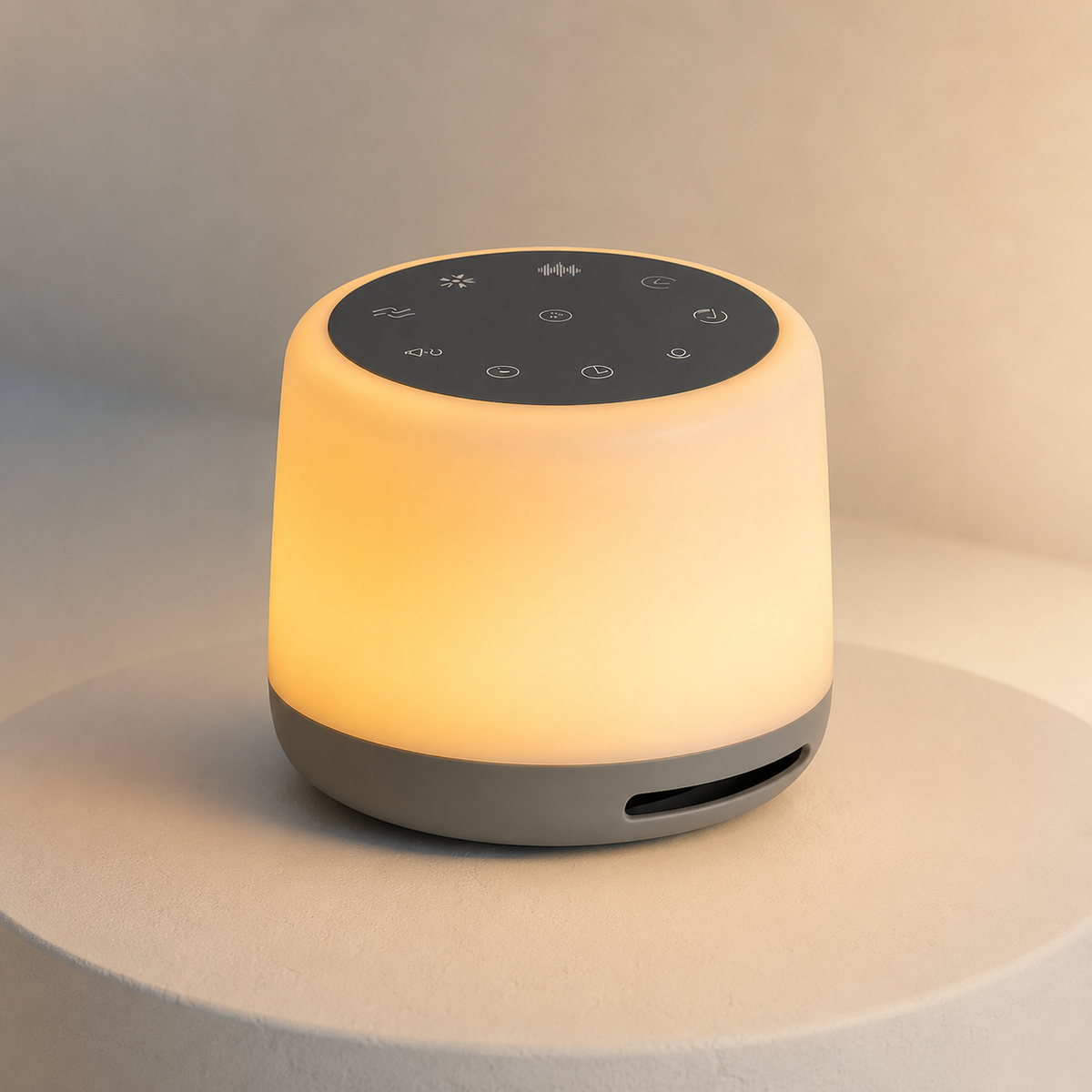 WarmWhisper white noise machine and gentle night light